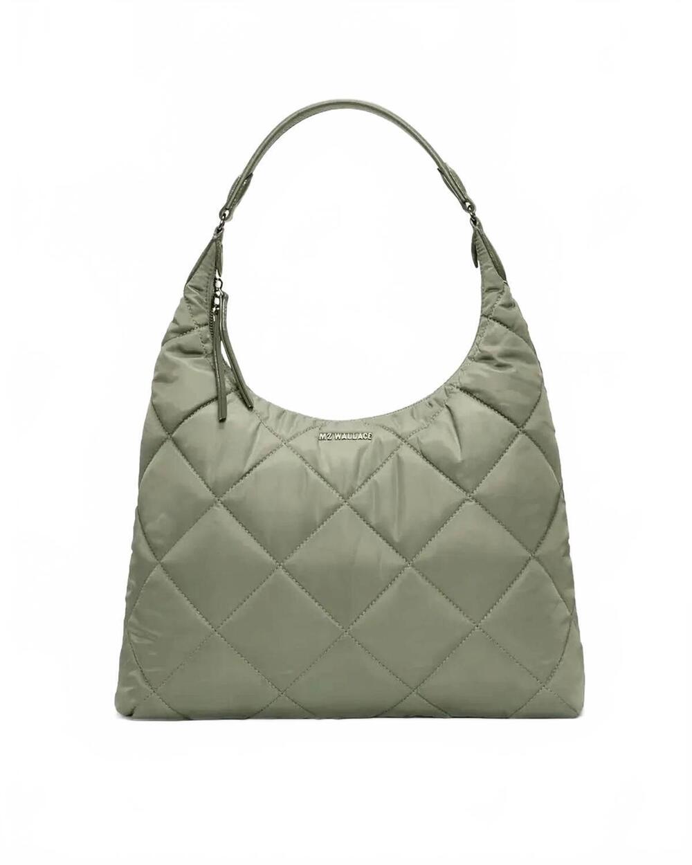 NEW MZ WALLACE women's madison shoulder bag in agave green